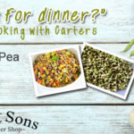 Summer pea salsa and fresh produce