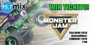 Monster Jam truck ticket giveaway ad